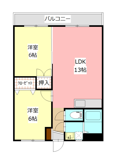 パークヒルズＫの間取り