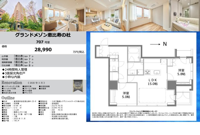 【その他】 | グランドメゾン恵比寿の杜　仲介手数料無料＋100万円現金プレゼント中