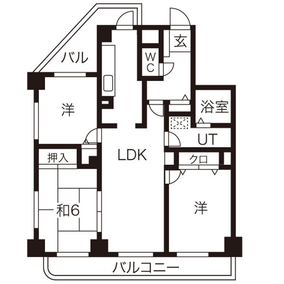 【間取り】 | グランドハイリス本山