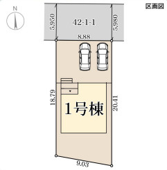 リーブルガーデン舞鶴市七日市3期の区画図