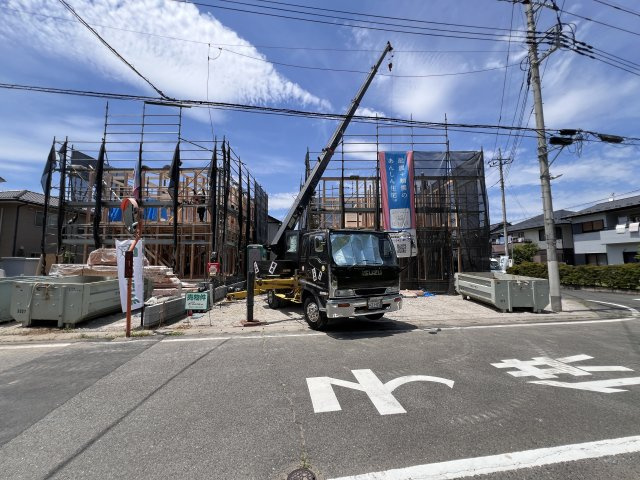 新築　高崎市吉井町神保第２　クレイドルガーデン　１号棟の駐車場|　駐車スペースは並列2台分可能です！
