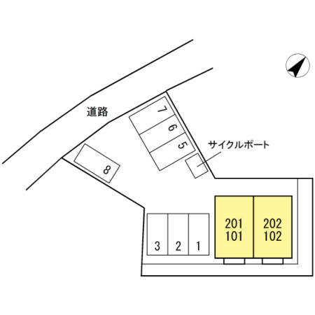 サンヒルズ・Σの区画図