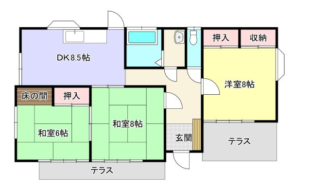 永井住宅の間取り