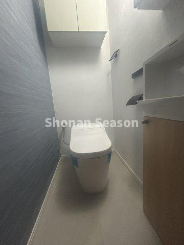 【現地画像あり】第一ハイツ茅ヶ崎のトイレ|年中快適な温水洗浄便座は、新規交換済み！