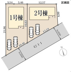 リーブルガーデン舞鶴市公文名の区画図