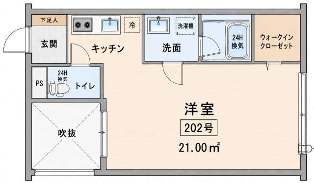 Kレジデンスの間取り