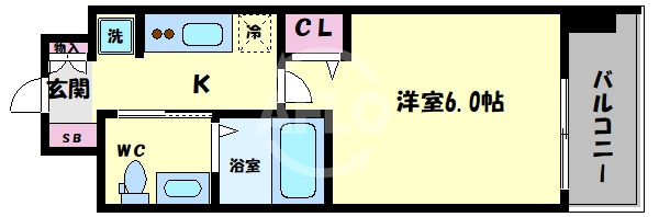 ラクラス阿倍野元町の間取り|エグゼ阿倍野Ⅱ　間取り
