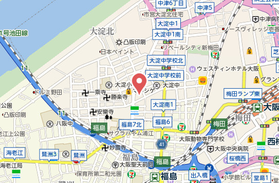 【地図】 | GRAND STEADY新梅田