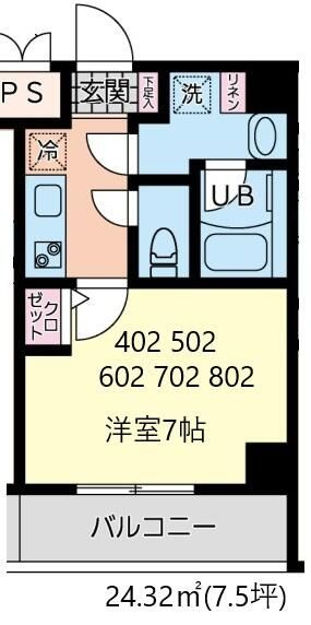 イーストサイドの間取り