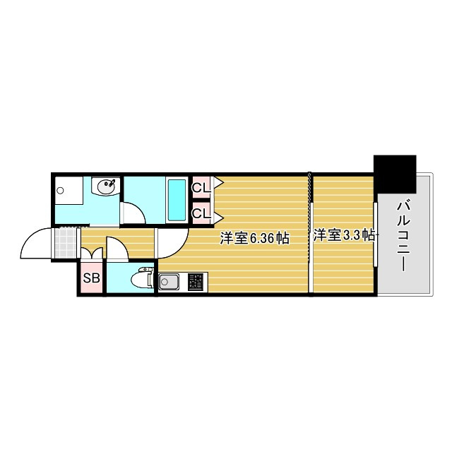 アーバネックス西長堀の間取り