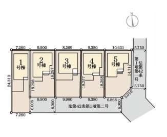 【区画図】 | 高崎市新町第8　3号棟新築 寝室9帖♪