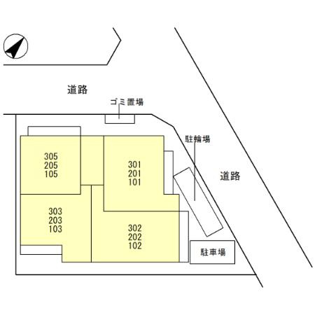 ムーンダスト美園の区画図