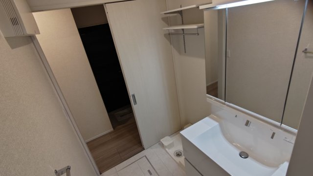 ムーンダスト美園の洗面所|スペースが確保できる洗面所です
