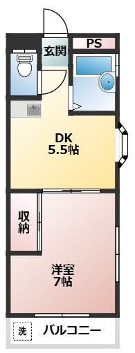 コーポラベンダーの間取り