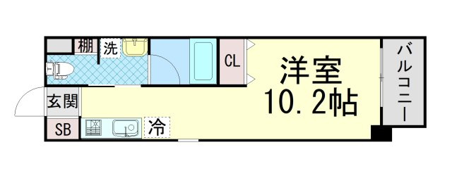 ライフデザイン三宮東の間取り