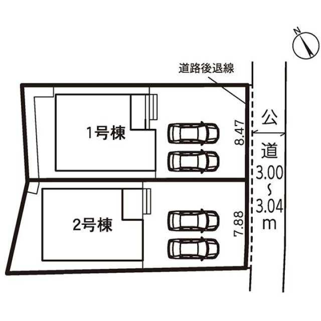 仲介手数料無料）江南市第２般若町の区画図| 