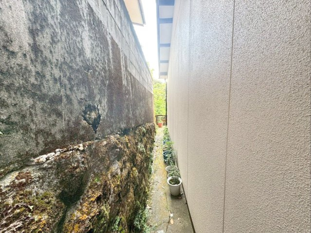 長崎県雲仙市小浜町雲仙 土地のその他|隣地（南西側）との境界付近の様子