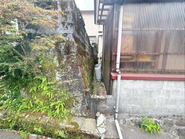 長崎県雲仙市小浜町雲仙 土地のその他|隣地（南東側）との境界付近の様子
