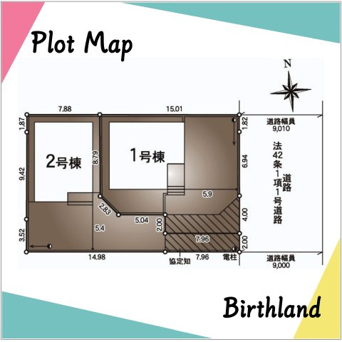 新築戸建・新築建売　郡山市堤第4　大成小・第一中の区画図|駐車スペース2台可能です！（車種による）新さくら通りや国道4号バイパスが近くアクセス良好です！