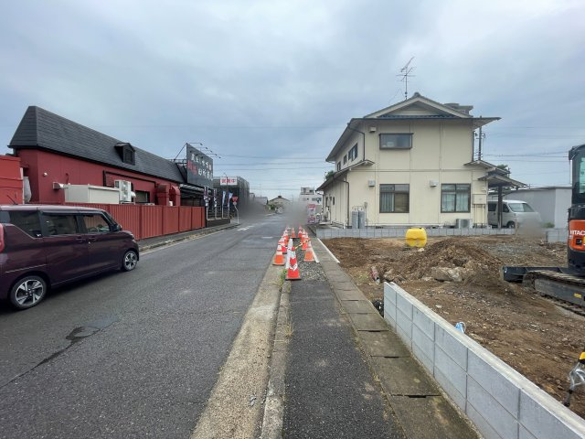 新築戸建・新築建売　郡山市堤第4　大成小・第一中の前面道路含む現地写真