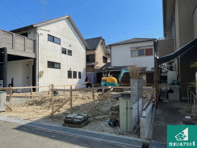 ★近江八幡市堀上町　第8期　新築一戸建ての外観|周辺は落ち着いた街並みの住宅地！子育てがしやすい住環境です！まだ未完成ですが、現地でしかわからない事もございます。是非一度ご覧ください。