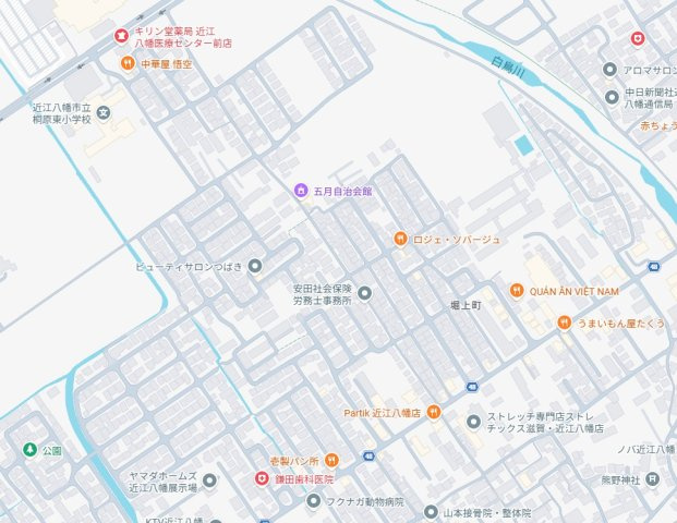 ★近江八幡市堀上町　第8期　新築一戸建ての地図