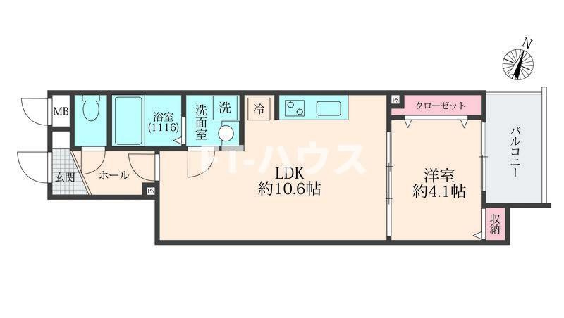 ミリアビタ習志野駅前の間取り
