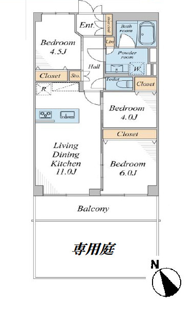 エムエフ両国　専用庭付　リ　フォーム済