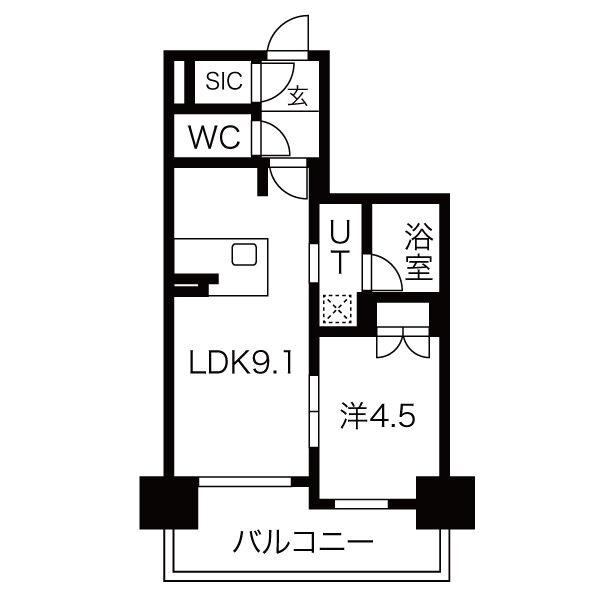 旧　GRAN PASEO心斎橋EASTの間取り