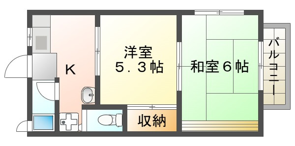 ハイツあこやの間取り