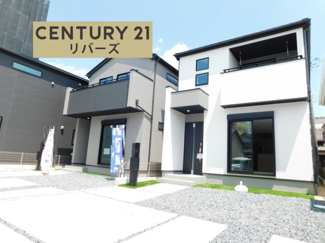 名古屋市港区船頭場１丁目の新築一戸建の外観|☆３号棟☆　　新価格！！いつでもご案内出来ます♪（お問合せ当日、平日、水曜、夜間もＯＫ）　長期優良住宅！　両面道路！　敷地３９．５３坪！　駐車並列２台ＯＫ！　パントリー＋カウンター付リビング♪