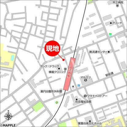 ミリアビタ習志野駅前の地図