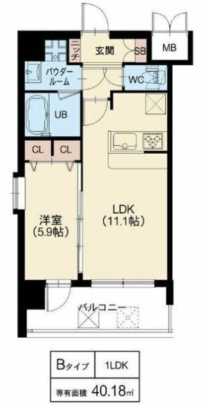 スプランディッド梅田北の間取り