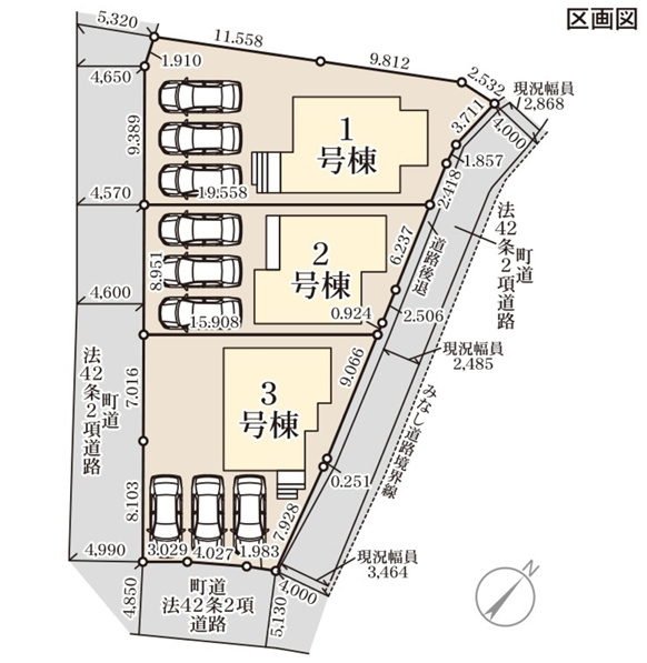 水巻町頃末北第三の区画図