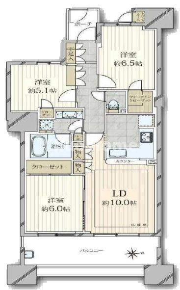 プライヴブルー東京の間取り|新規リノベーション施工が完了いたしましたのでいつでも内覧が可能です。既存住宅瑕疵保険加入物件ですのでご購入後も安心して暮らせます。