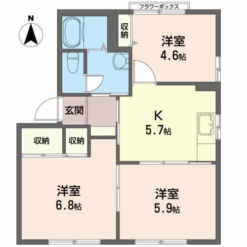 グランディ プラザ Ｂの間取り