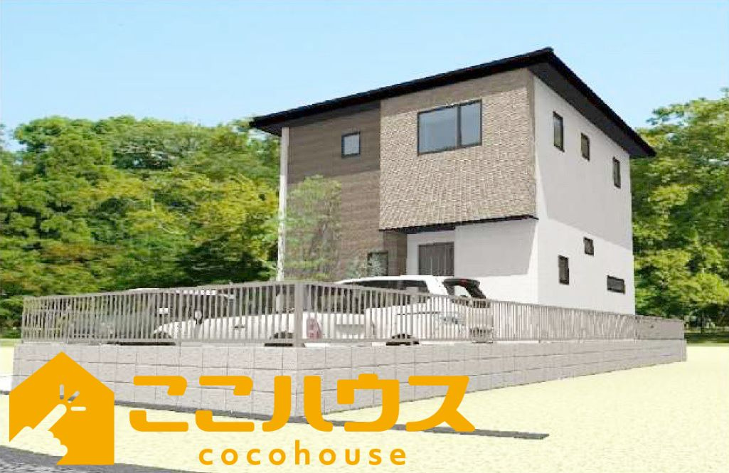 中城村伊集　新築戸建て　全2棟　1号棟の外観パース|10月完成予定！