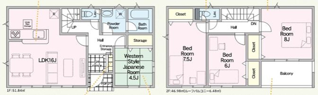 【間取り】 | 三田南1丁目　新築分譲住宅　全1棟