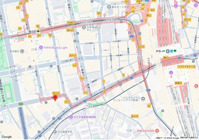 立花新宿ビルの地図