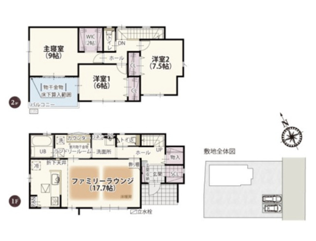 【間取り】 | ワイウッドコート加須市下高柳　第11期　新築戸建　全12棟　5号棟