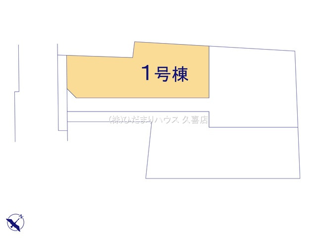 杉戸町下高野第６　新築一戸建て　01　リーブルガーデンの区画図|全３棟