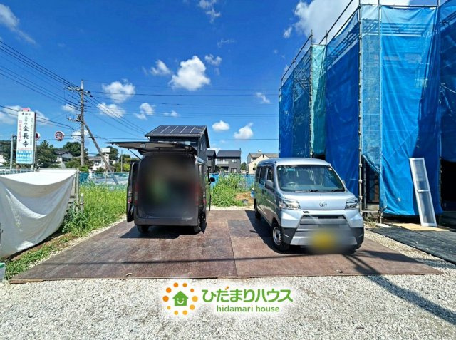 杉戸町下高野第６　新築一戸建て　01　リーブルガーデンの前面道路含む現地写真|26/07/31　撮影