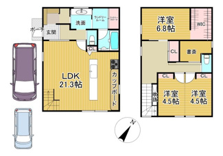 【間取り】 | 中古戸建　岩国市南岩国町2丁目