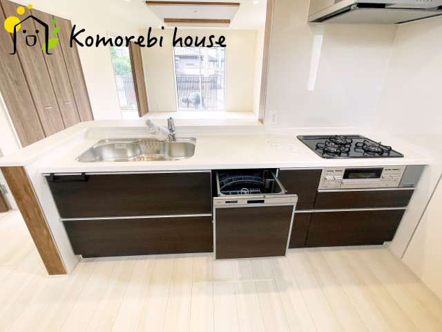 白岡市小久喜　新築一戸建て　ブルーミングガーデン　01のキッチン|キッチンです
