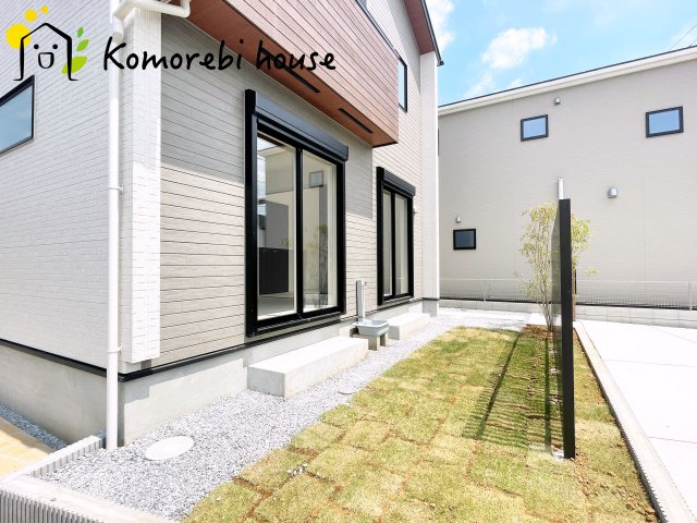 白岡市小久喜　新築一戸建て　ブルーミングガーデン　01の庭|お庭の付いた物件です