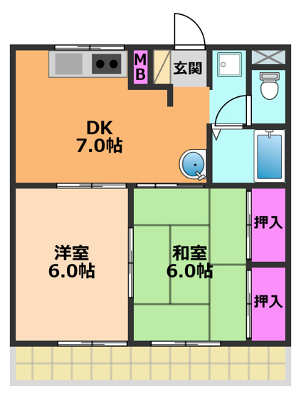 【間取り】 | エステートピア五百住