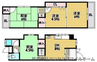 【間取り】 | 南津の辺貸家