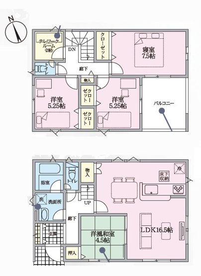 【間取り】 | 御殿場市北久原第3　新築戸建　3号棟