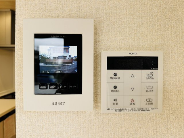 八王子市　石川町　新築一戸建てのセキュリティ|～TVモニター付インターホン、給湯器リモコン～
