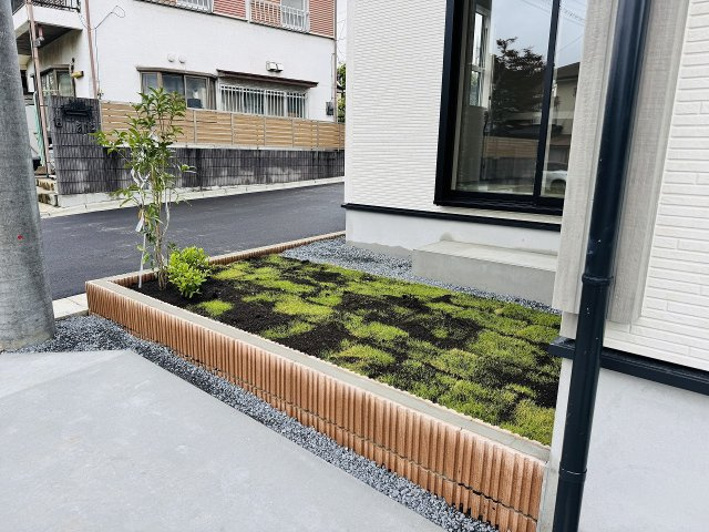 八王子市　石川町　新築一戸建ての庭|～ちょっとしたガーデニングも楽しめる庭付き～